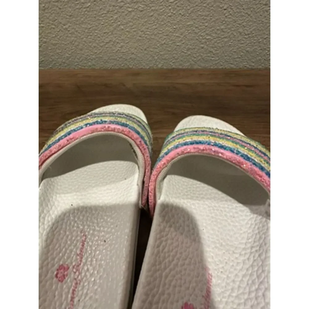 Tommy Bahama Pale Rainbow Glitter Girl Sandals Size 11